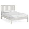 Bordeaux Cotton Low Foot End Bedframe With Slatted Headboard image of the bedframe on a white background