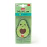 Legami Avocado Car Air Freshener image of the air freshner in packaging on a white background