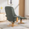 Sardinia Fern Fabric Chair And Stool Set lifestyle image of the back of the chair