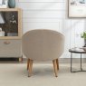 Iris Sand Accent Chair lifestyle image of the back of the chair