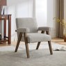 Leoni Accent Chair lifestyle image of the chair in greige