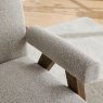 Leoni Accent Chair close up lifestyle image of the chair in greige