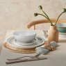 Denby Cotton White 12 Piece Dinner Set Lifestyle