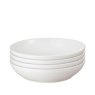 Denby Cotton White Set Of 4 Pasta Bowls