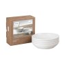 Denby Cotton White Set Of 4 Pasta Bowls with Box