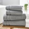 The Lyndon Co Oasis Bath Towel Dark Grey lifestyle