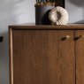 G Plan Marlow Walnut Wide Sideboard close up lifestyle image of the sideboard