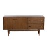 G Plan Marlow Walnut Wide Sideboard front on image of the sideboard on a white background