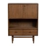 G Plan Marlow Walnut Display Cabinet front on image of the cabinet on a white background
