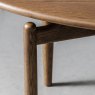 G Plan Marlow Walnut Coffee Table close up lifestyle image of the coffee table