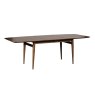 G Plan Marlow Walnut 2.1m Extending Dining Table image of the table extended on a white background