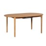 G Plan Winchester 1.8m Oval Extending Dining Table angled image of the table extended on a white background
