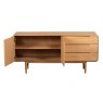 G Plan Winchester Wide Sideboard front on image of the sideboard with open doors on a white background
