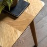 Herringbone Side Table close up lifestyle image of the table