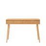 Herringbone 2 Drawer Console Table front on image of the table on a white background