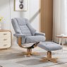 Aldiss Own Sardinia Dove Fabric Chair and Stool Set