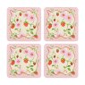 Cath Kidston Strawberry 4 Pack Of Square Coasters