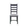 Heritage Editions Blue Ladder Back Dining Chair front on image of the chair on a white background