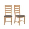 Aldiss Own Heritage Editions Oak 2.25m Oval Extending Dining Table with 4 Ladder Back Chairs