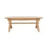 Aldiss Own Heritage Editions Oak 2.25m Oval Extending Dining Table with 6 Ladder Back Chairs