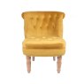 Monty Mustard Accent Chair front on image of the chair on a white background
