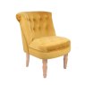 Monty Mustard Accent Chair angled image of the chair on a white background