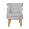Monty Duck Egg Blue Accent Chair front on image of the chair on a white background