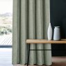 Close up of Sundour Amberley Sage green Eyelet Curtains