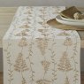 Walton & Co Winter Fern Natural With Gold Table Runner