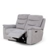 Cavendish 2 Seater Power Recliner Sofa angled image of the sofa with foot rest up on a white background