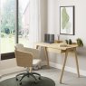 Roma Side Drawer Desk lifestyle image of the desk with matching chair