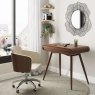 Roma Fabric Office Chair lifestyle image of the walnut coloured chair