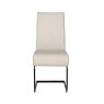 Daiva Natural Dining Chair With Black Base front on image of the chair on a white background