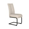 Daiva Natural Dining Chair With Black Base angled image of the chair on a white background