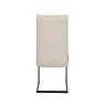 Daiva Natural Dining Chair With Black Base image of the back of the chair on a white background