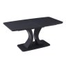 Daiva Charcoal 1.2m Extending Dining Table angled image of the table on a white backgrond