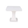 Daiva Greige 1.2m Extending Dining Table side on image of the table on a white background