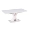 Daiva Greige 1.2m Extending Dining Table angled image of the table on a white background