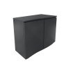 Daiva Charcoal 2 Door Sideboard With LED Lights angled image of the sideboard on a white background