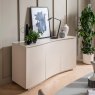 Daiva 3 Door Sideboard With LED Lights lifestyle image of the sideboard