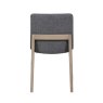 Falun Dark Grey Dining Chair Pair image of the back of the chair on a white background