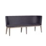 Falun Dark Grey Long Corner Bench angled image of the bench on a white background