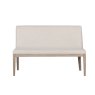 Falun Natural Short Bench front on image of the bench on a white background