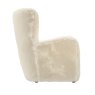 Bear Dawn Faux Fur Chair side on image of the chair on a white background