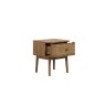 Callie Bedside Cabinet angled image of the cabinet with open drawer on a white background