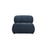 Reese Midnight Blue Accent Chair front on image of the chair on a white background