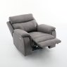 Stanwick Power Recliner Chair angled image of the chair with footrest up on a white background