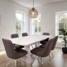 Aldiss Own Porto Extending Dining Table and 4 Swivel Chairs