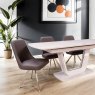 Aldiss Own Porto Extending Dining Table and 4 Swivel Chairs