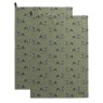 Sophie Allport Grey Horse Set Of 2 Tea Towels